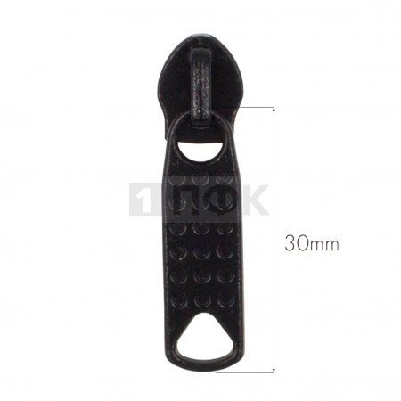 Бегунок для спиральной (витой) молнии тип 7 галант "18 точек" цв 322 черный (уп 500шт/5000шт) Бегунок для спиральной (витой) молнии тип 7 галант "18 точек" цв 322 черный (уп 500шт/5000шт)