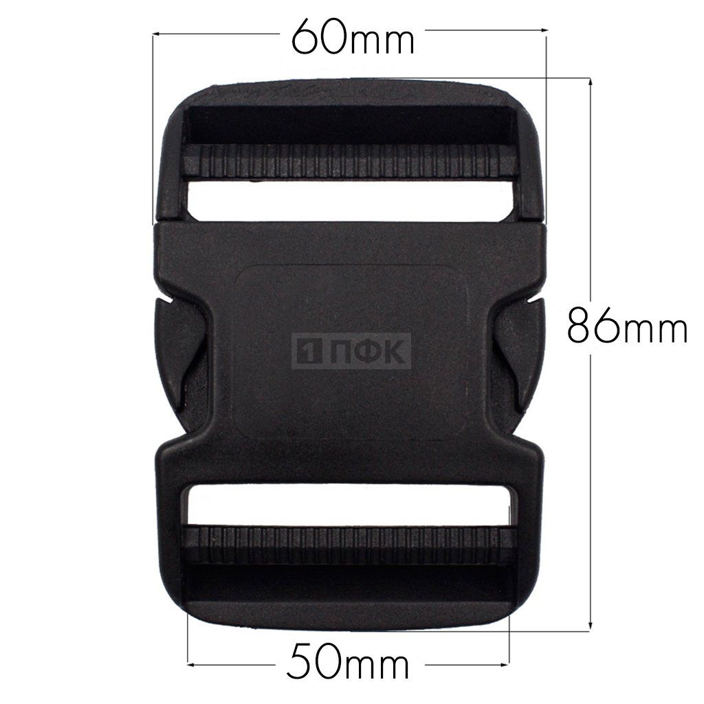 Фастекс Ф-50 (защелка-трезубец) ПА 50мм цв черный (уп 1000шт) — ПФКР Фастекс Ф-50 (защелка-трезубец) ПА 50мм цв черный (уп 1000шт)