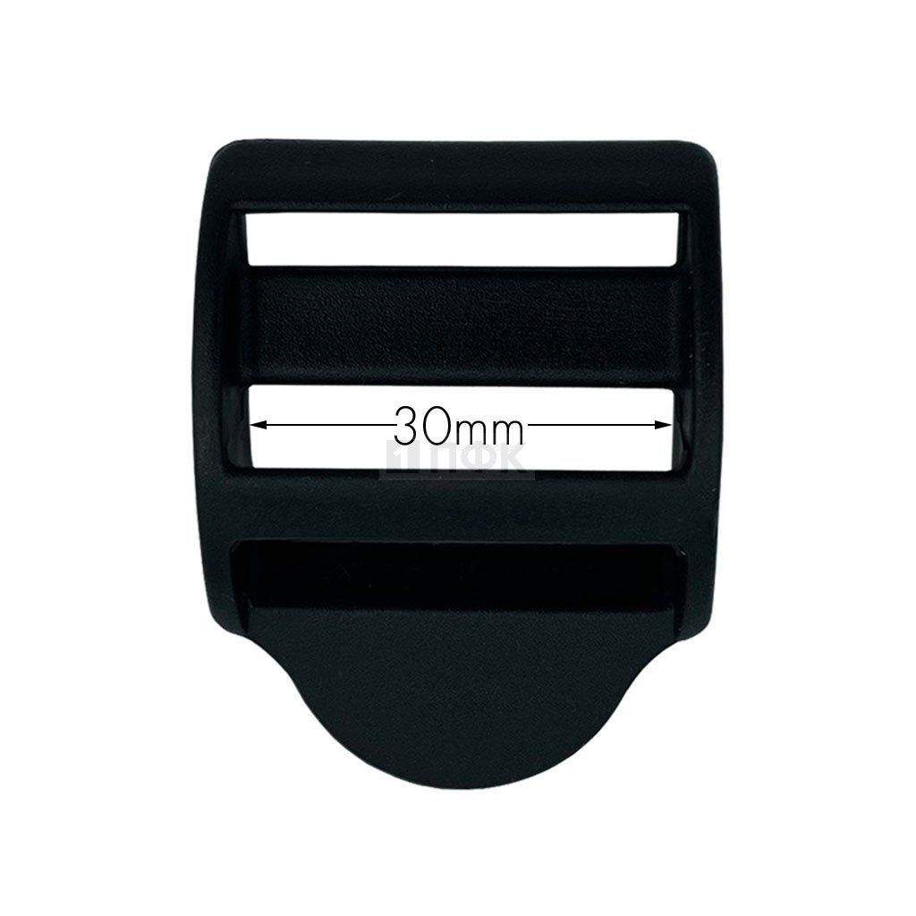 Пряжка-крыло трехщелевая К-30 ПП 30мм цв черный (уп 300шт/10000шт) ПФК