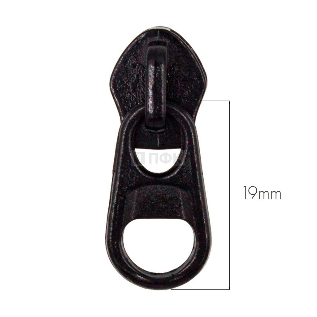 Бегунок для спиральной (витой) молнии тип 5 галант цв 322 черный (уп 1000шт/10000шт) арт.NR KKY — ПФКР Бегунок для спиральной (витой) молнии тип 5 галант цв 322 черный (уп 1000шт/10000шт) арт.NR KKY