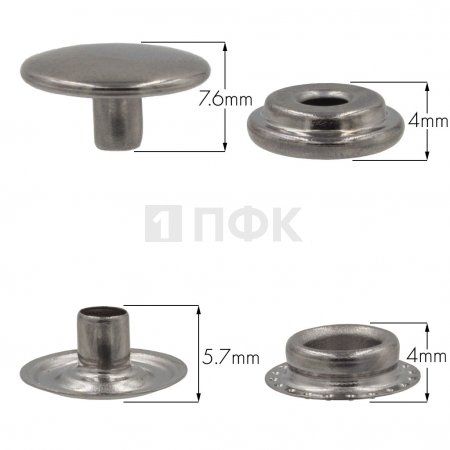 Кнопка для одежды 15мм №61 латунь цв никель тем (уп 720шт) NEW STAR Кнопка для одежды 15мм №61 латунь цв никель тем (уп 720шт) NEW STAR