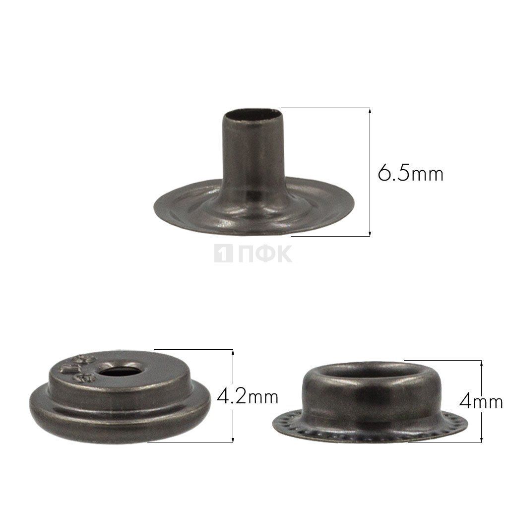 3 Части кнопки для одежды 15мм №61 нерж цв никель тем (уп 720шт) DNG — ПФКР 3 Части кнопки для одежды 15мм №61 нерж цв никель тем (уп 720шт) DNG