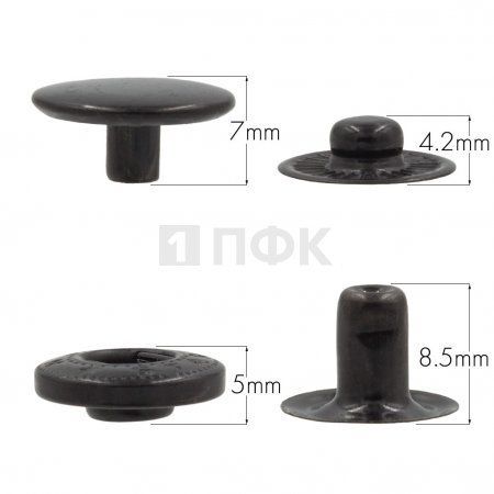 Кнопка для одежды 15мм Альфа нерж цв оксид (уп 720шт) NEW STAR