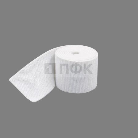 Башмачная резинка 100мм цв белый (уп 25м/125м) 