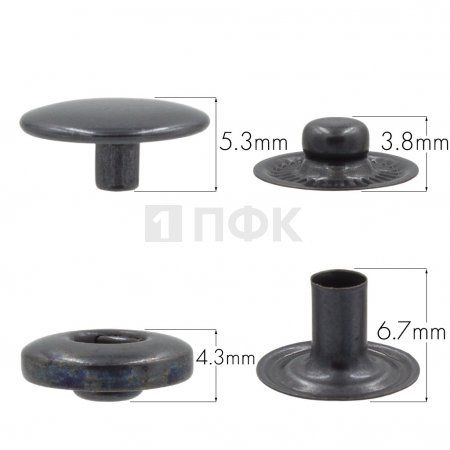 Кнопка для одежды 12,5мм Альфа нерж цв оксид (уп 1440шт) BUTTONI Кнопка для одежды 12,5мм Альфа нерж цв оксид (уп 1440шт) BUTTONI