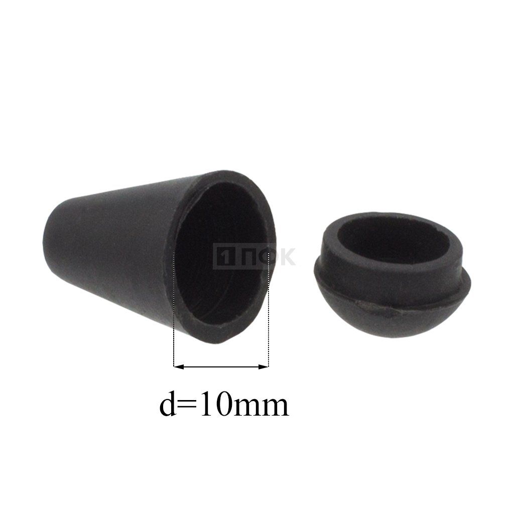 Наконечник для шнура пластик с заглушкой 8035 цв черный (уп 1000шт) — ПФКР Наконечник для шнура пластик с заглушкой 8035 цв черный (уп 1000шт)