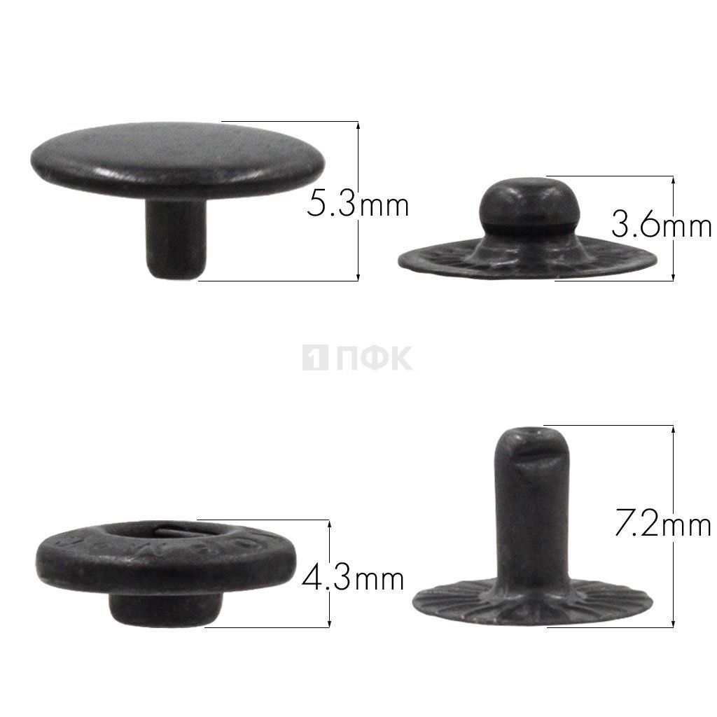 Кнопка для одежды 12,5мм Альфа сталь цв оксид (уп 1440шт) STORM — ПФКР Кнопка для одежды 12,5мм Альфа сталь цв оксид (уп 1440шт) STORM