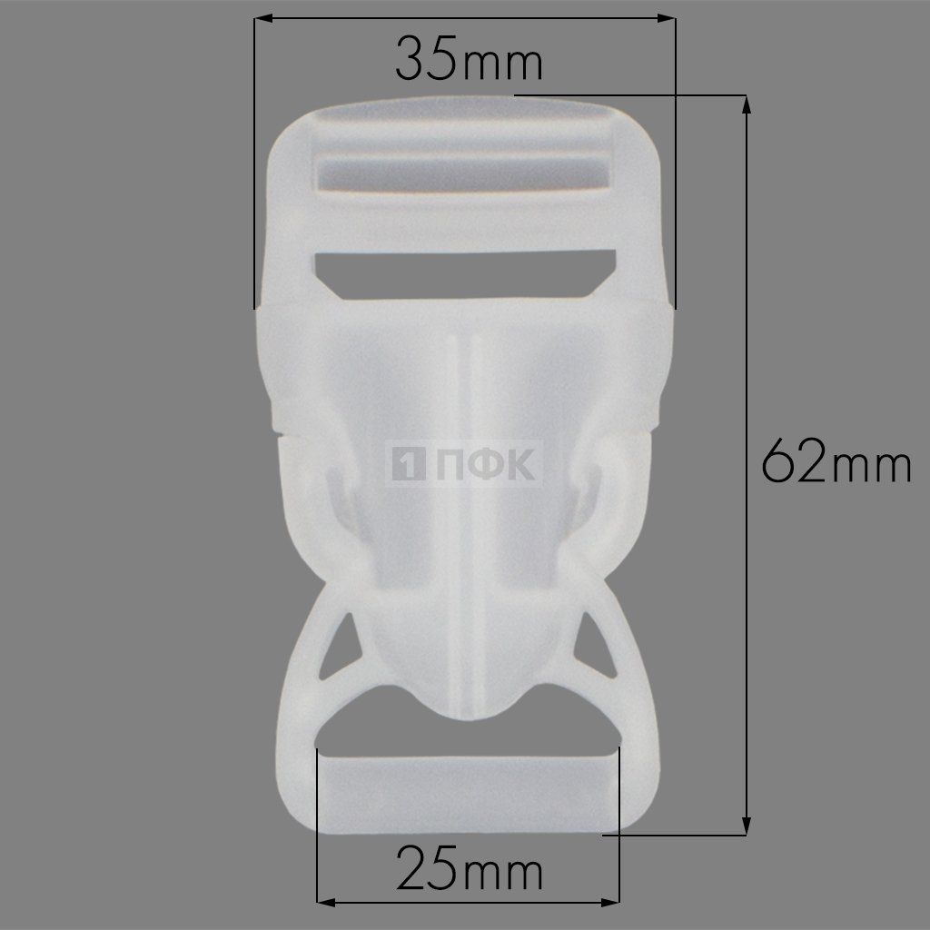 Фастекс НФ-25 (защелка-трезубец) ПП 25мм цв прозрачный (уп 1000шт) — ПФКР Фастекс НФ-25 (защелка-трезубец) ПП 25мм цв прозрачный (уп 1000шт)