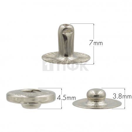 3 Части кнопки для одежды 12,5мм Альфа нерж цв никель (уп 1440шт) BUTTONI 3 Части кнопки для одежды 12,5мм Альфа нерж цв никель (уп 1440шт) BUTTONI