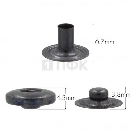 3 Части кнопки для одежды 12,5мм Альфа нерж цв оксид (уп 1440шт) BUTTONI 3 Части кнопки для одежды 12,5мм Альфа нерж цв оксид (уп 1440шт) BUTTONI