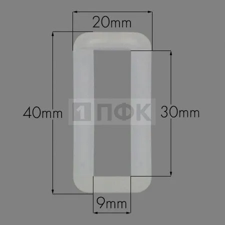 Пряжка-рамка Р-30(ОЩ-30) ПП 30мм цв прозрачный (уп 1000шт/10000шт) Пряжка-рамка Р-30(ОЩ-30) ПП 30мм цв прозрачный (уп 1000шт/10000шт)