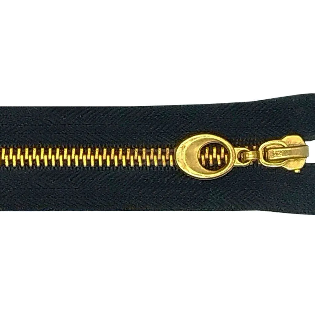 Молния металлическая тип 5 85см разъем цв 322 зв латунь бегунок №2 (уп 50шт) — ПФКР Молния металлическая тип 5 85см разъем цв 322 зв латунь бегунок №2 (уп 50шт)