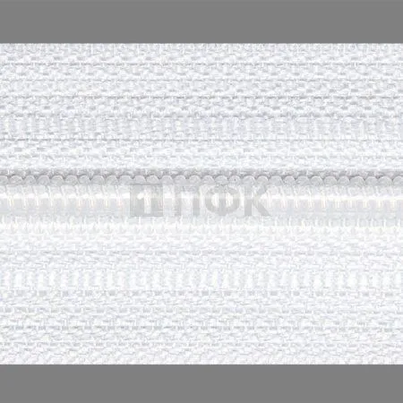 Рулонная молния спиральная (витая) тип 8 цв 101 (рул 200м/уп 2000м) Рулонная молния спиральная (витая) тип 8 цв 101 (рул 200м/уп 2000м)