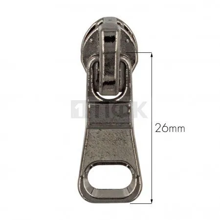 Бегунок для спиральной (витой) молнии тип 5 автомат арт.C7 цв никель тем (уп 500шт/5000шт) Бегунок для спиральной (витой) молнии тип 5 автомат арт.C7 цв никель тем (уп 500шт/5000шт)