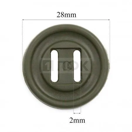 Пуговица Канада-28 ПП 28мм цв хаки (уп 500шт)